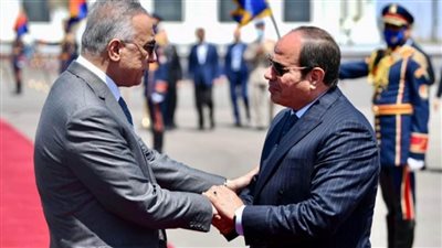 الرئيس السيسي يودع العاهل الأردني الملك عبد الله بمطار العلمين