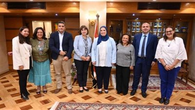 وزيرة التضامن تلتقي بالمنسق المقيم للأمم المتحدة في مصر (صور)