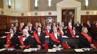 رئيس محكمة النقض يشهد مراسم أداء اليمين القانونية لقضاة المحاكم الابتدائية