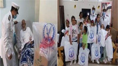 الداخلية توجه قوافل طبية وتوزع مساعدات على الأيتام ودور المسنين