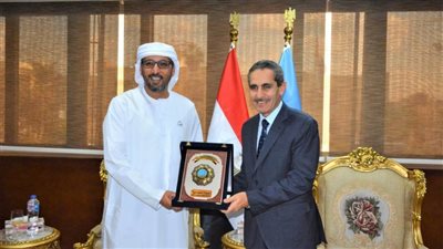 محافظ الغربية يستقبل الأمين العام لمؤسسة زايد ويفتتحان وحدة التخاطب بمركز شباب طنطا 
