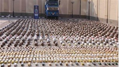 الداخلية تحبط تهريب 3 أطنان مخدرات داخل «فنطاس» قيمتها 43 مليون جنيه 