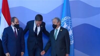 الرئيس السيسي يستقبل رئيس الوزراء الهولندي في مؤتمر المناخ