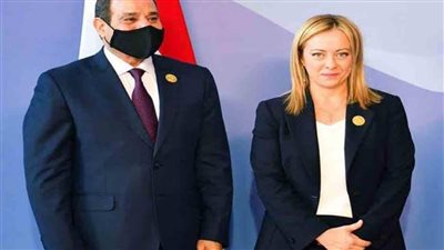 رئيسة وزراء إيطاليا: حريصون على توثيق أواصر التعاون الثنائي مع مصر