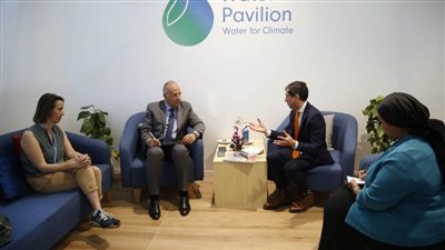 على هامش مؤتمر المناخ.. وزير الري يلتقي السكرتير التنفيذي لمنظمة 