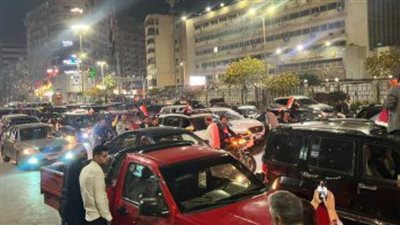 سيارات تجوب شوارع طنطا دعما للدولة المصرية