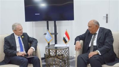 شكري يلتقي رئيس الجمعية العامة للأمم المتحدة في شرم الشيخ