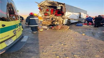 الصحة: الدفع بـ27 سيارة إسعاف لنقل مصابي حادث أتوبيس رأس غارب 