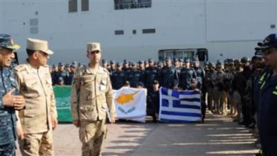 بدء فعاليات التدريب البحرى الجوى 