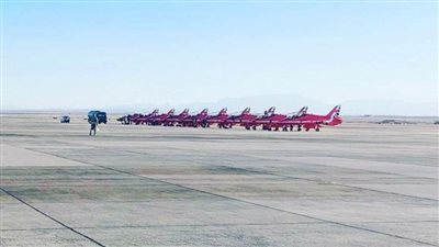وصول فريق الألعاب الجوية البريطاني للمشاركة في Hurghda Air Show 2022 بسهل حشيش (صور)