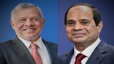 الرئيس السيسي يستقبل ملك الأردن بمطار القاهرة