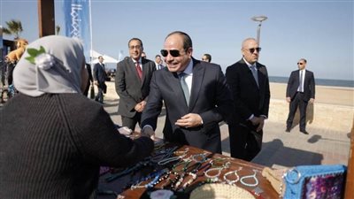 الرئيس السيسي يتفقد جامعة المنصورة الجديدة