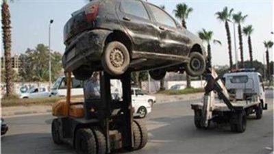 أوناش المرور ترفع 47 سيارة ودراجة نارية متهالكة بالمحافظات 