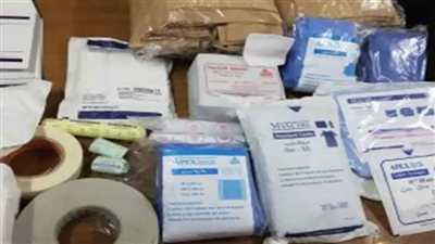 ضبط 50 ألف عبوة مستلزمات طبية مجهولة المصدر بالإسكندرية