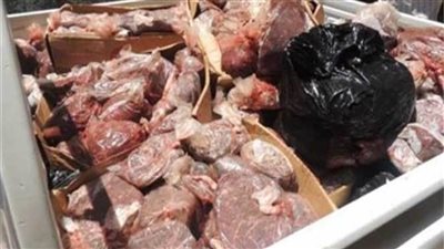 ضبط 9 أطنان لحوم ودواجن فاسدة ببني سويف والجيزة 