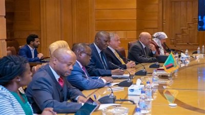 وزير الإنتاج الحربي يبحث مع وزير العلوم والتكنولوجيا الزامبي وغرفة صناعة تكنولوجيا المعلومات والاتصالات المصرية سبل التعاون (صور)