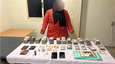 ضبط ربة منزل بحوزتها كمية كبيرة من مخدر الحشيش بالزاوية الحمراء  