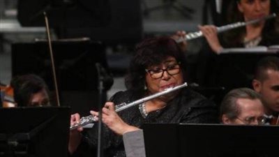 عازفة الفلوت العالمية ايناس عبد الدايم ضيفة بغدادى بيج باند بالاوبرا 