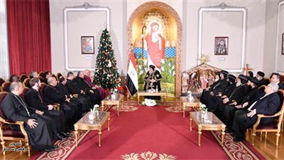 البابا تواضروس خلال تهنئة قيادات الكنيسة الأسقفية له بالعيد: نقف موقفًا اجتماعيًا وإيمانيًا أمام كل التحديات