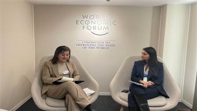 وزيرة التخطيط تلتقي مديرة المنتدى الاقتصادي العالمي (صور)