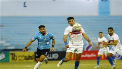  غزل المحلة يتقدم على الزمالك بهدفين في الشوط الاول بالدوري