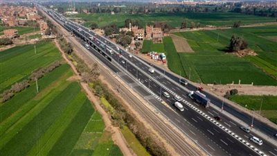 بدء التشغيل التجريبي لكوبري عرب الرمل على طريق «القاهرة - الإسكندرية» الزراعي (صور)