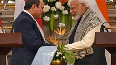 السيسي لنائب الرئيس الهندي: زيارتي لنيودلهي خطوة إضافية لتطوير علاقات الصداقة المتميزة