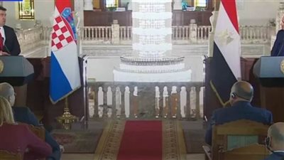 تضمنت سد النهضة وزيادة التبادل التجاري..مباحثات ثنائية بين الرئيس السيسي ونظيره الكرواتي