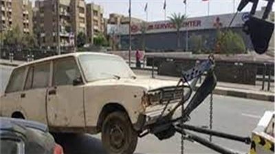 «أوناش المرور» ترفع 64 سيارة ودراجة نارية متهالكة بالمحافظات 