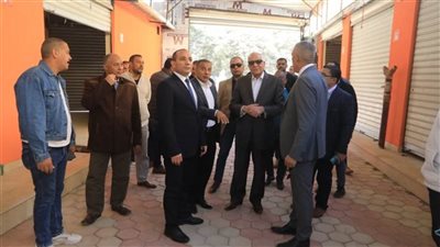 محافظ الجيزة يتفقد الأعمال الإنشائية لأسواق أحمد إبراهيم والمراغي النموذجي 