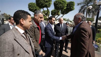 الخطيب يستقبل وفد الاتحادين العربي والمصري للكرة الطائرة