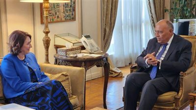 وزير الخارجية يستقبل رئيسة المجلس التنفيذي لمنظمة اليونسكو 
