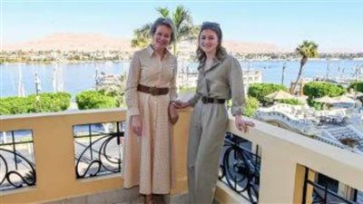 ملكة بلجيكا في زيارة لـ معالم أثرية بالأقصر