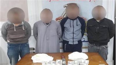 سقوط 8 تجار مخدرات بـ100 طربة حشيش وكوكايين قيمته 7 ملايين جنيه