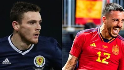 تصفيات أمم أوروبا، اسكتلندا تتقدم على إسبانيا بهدف في الشوط الأول 