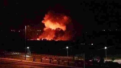 التلفزيون السوري: مطار المزة في دمشق يتعرض للقصف