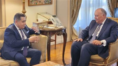 وزير الخارجية يستقبل وزير الدولة البريطاني للشرق الأوسط وشمال إفريقيا 