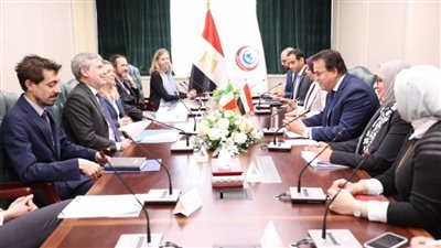 وزير الصحة يستقبل سفير دولة إيطاليا لدى مصر لمتابعة النتائج النهائية لـ «مشروع دعم تحسين خدمات التمريض»