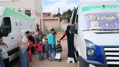 الكشف على 1009 مرضى فى قافلة علاجية بقرية أبو نور الدين الدقهلية 