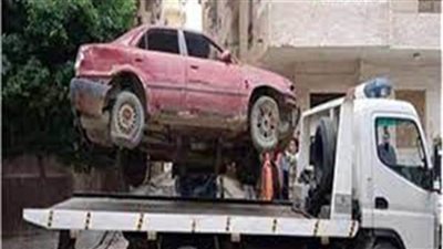 أوناش المرور ترفع 59 سيارة ودراجة نارية متهالكة بالمحافظات  