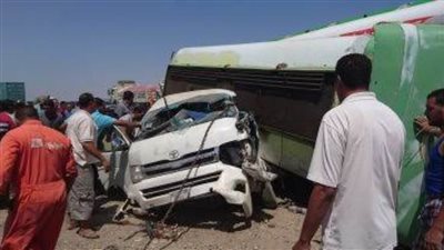 إصابة 5 أشخاص بينهم 3 طالبات في حادث ببني سويف