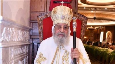 البابا تواضروس يترأس صلوات البصخة المقدسة بالكنيسة المرقسية في الإسكندرية 