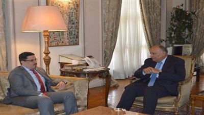 وزير الخارجية يستقبل نظيره اليمني (صور)