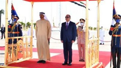 الرئيس السيسي يستقبل الشيخ محمد بن زايد رئيس دولة الإمارات