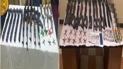 الأمن العام يضبط «ترسانة أسلحة» و24 عنصرًا إجراميًا بأسيوط 