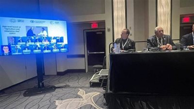 وزير الزراعة يشارك في جلسة الفاو حول الاستثمار في نظم التحول المستدام لنظم الأغذية الزراعية