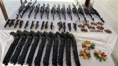 الأمن العام يضبط 20 قطعة سلاح ناري خلال حملة بقنا 