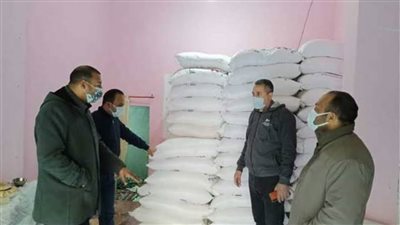 كفر الشيخ: ضبط 22.5 طن دقيق ونخالة بمخزن قبل بيعها بالسوق السوداء
