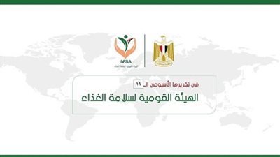 المركز الإعلامي للهيئة القومية لسلامة الغذاء يصدر تقريره الأسبوعي الــ 16 (إنفوجراف)