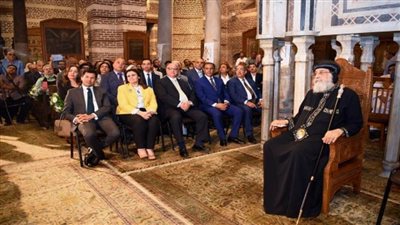 وزيرة الهجرة تشارك في الاحتفال بذكرى زيارة العائلة المقدسة إلى مصر بكنيسة أبي سرجة (صور)